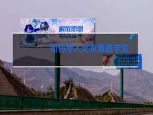 如何考入北京舞蹈学院