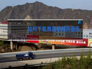 如何下载舞蹈视频的音乐