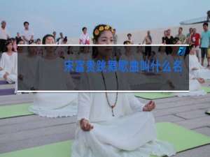 宋富贵跳舞歌曲叫什么名字