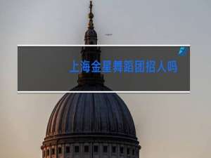 上海金星舞蹈团招人吗
