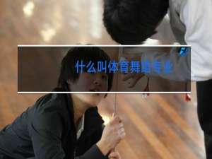 什么叫体育舞蹈专业