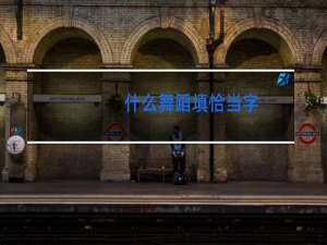 什么舞蹈填恰当字