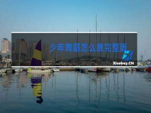 少年舞蹈怎么跳完整版