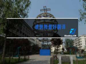 谁跳舞最好翻译