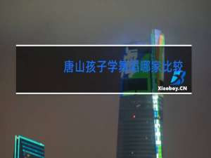 唐山孩子学舞蹈哪家比较好