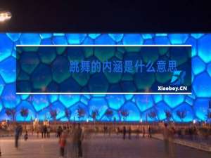 跳舞的内涵是什么意思