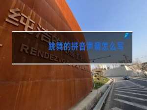 跳舞的拼音声调怎么写