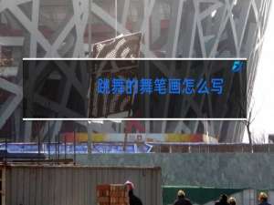 跳舞的舞笔画怎么写