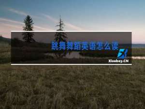 跳舞舞蹈英语怎么读