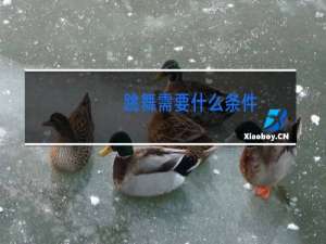 跳舞需要什么条件