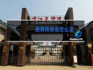 跳舞用英语怎么读