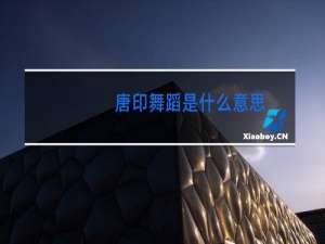 唐印舞蹈是什么意思