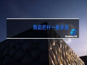 舞蹈把杆一般多高