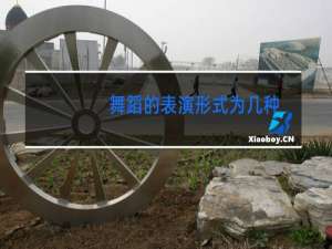 舞蹈的表演形式为几种