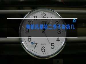 舞蹈风暴第二季不染第几期