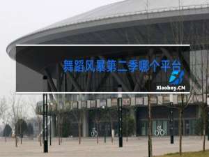 舞蹈风暴第二季哪个平台播