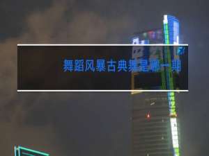 舞蹈风暴古典舞是哪一期