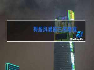 舞蹈风暴前三名是谁