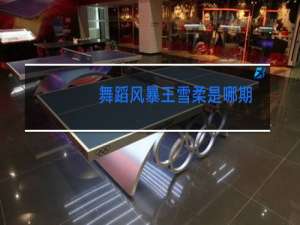 舞蹈风暴王雪柔是哪期