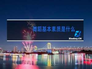 舞蹈基本素质是什么