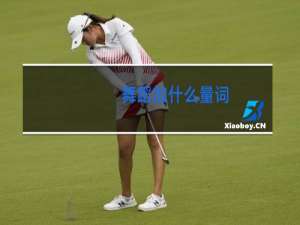 舞蹈加什么量词