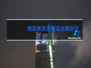 舞蹈教师资格证北舞好还是舞协好