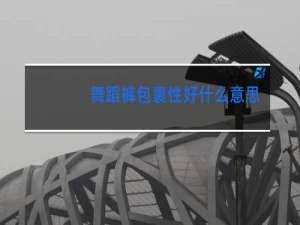 舞蹈裤包裹性好什么意思