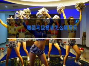 舞蹈考级报表怎么填写范本
