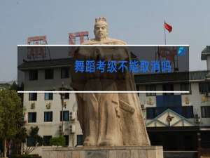 舞蹈考级不能取消吗