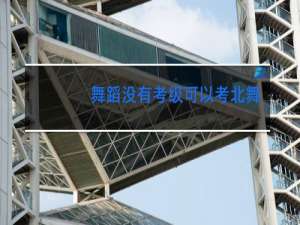 舞蹈没有考级可以考北舞吗