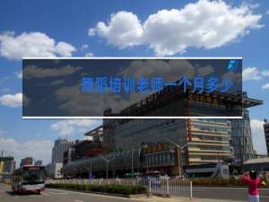 舞蹈培训老师一个月多少钱
