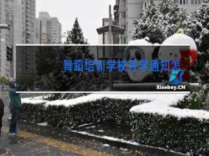 舞蹈培训学校开学通知怎么写