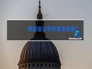 舞蹈培训学校商集客推广的好吗