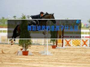 舞蹈培养的是孩子什么目标