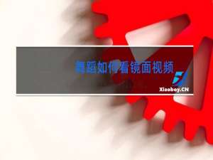 舞蹈如何看镜面视频