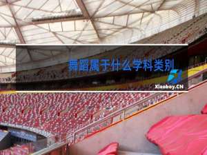 舞蹈属于什么学科类别