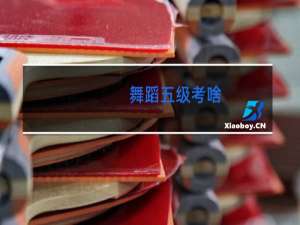 舞蹈五级考啥