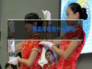 舞蹈学校有什么舞种