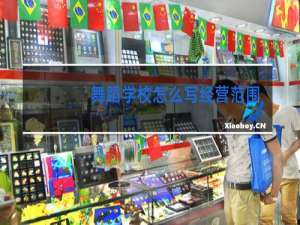 舞蹈学校怎么写经营范围