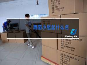 舞蹈小组起什么名