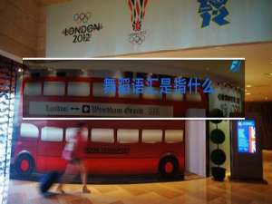 舞蹈语汇是指什么