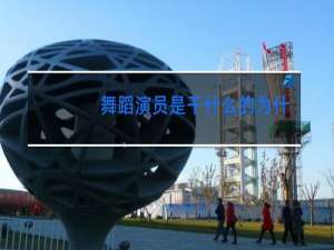 舞蹈演员是干什么的为什么都是晚上上班