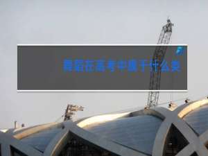 舞蹈在高考中属于什么类