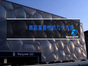 舞蹈重要性的几个方面