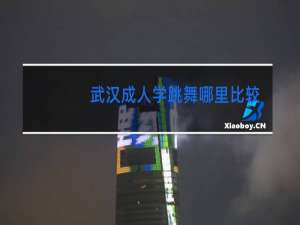 武汉成人学跳舞哪里比较好啊