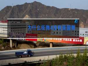 为什么街舞4没有美国舞者