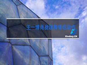 王一博肖战跳舞情侣动作是什么