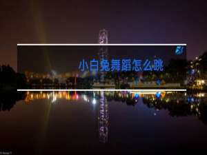 小白兔舞蹈怎么跳