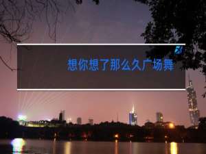 想你想了那么久广场舞