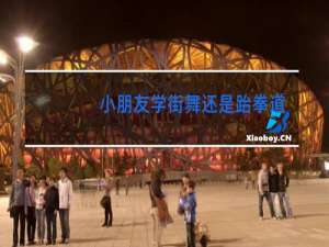 小朋友学街舞还是跆拳道